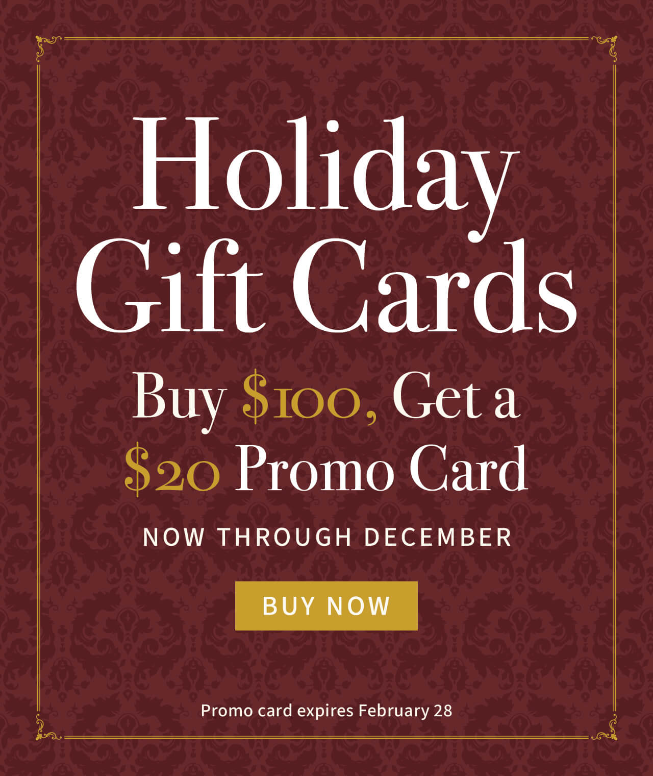 Holiday Gift Cards